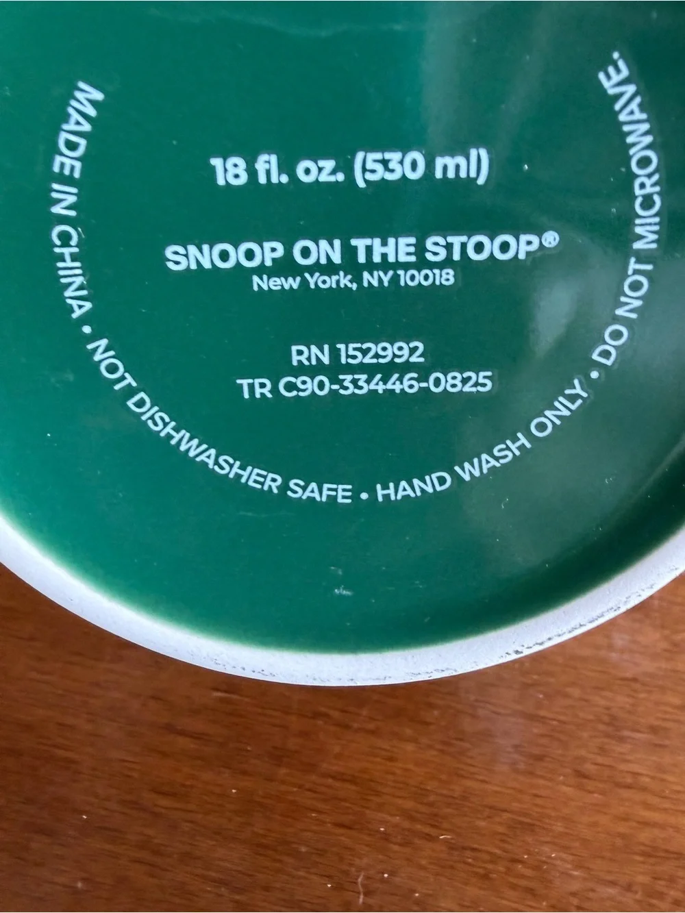 Green 'Snoop Around the Christmas Tree' Holiday Coffee Mug